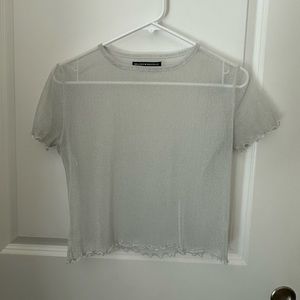 Sheer sparkly Brandy Melville top